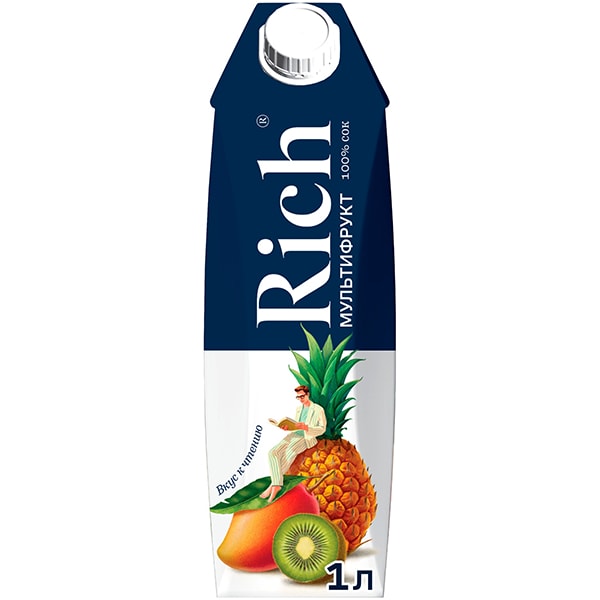 Rich сок мультифрукт 1 л.